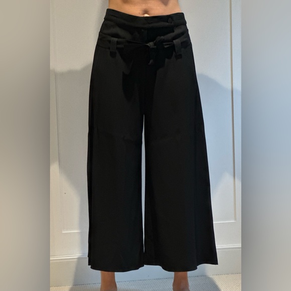 Sonia Rykiel Black Wide Leg Ankle Pants - Picture 2 of 6